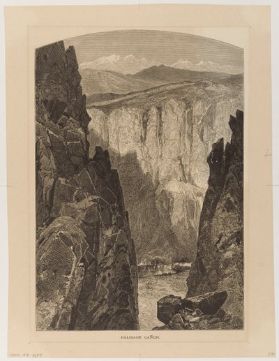 Palisade Canyon (sic) door Thomas Moran